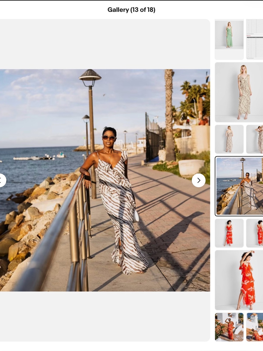 Future Collective with Jenee Naylor Women's Ruffle Maxi Dress animal print